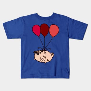 Balloon Pug Kids T-Shirt